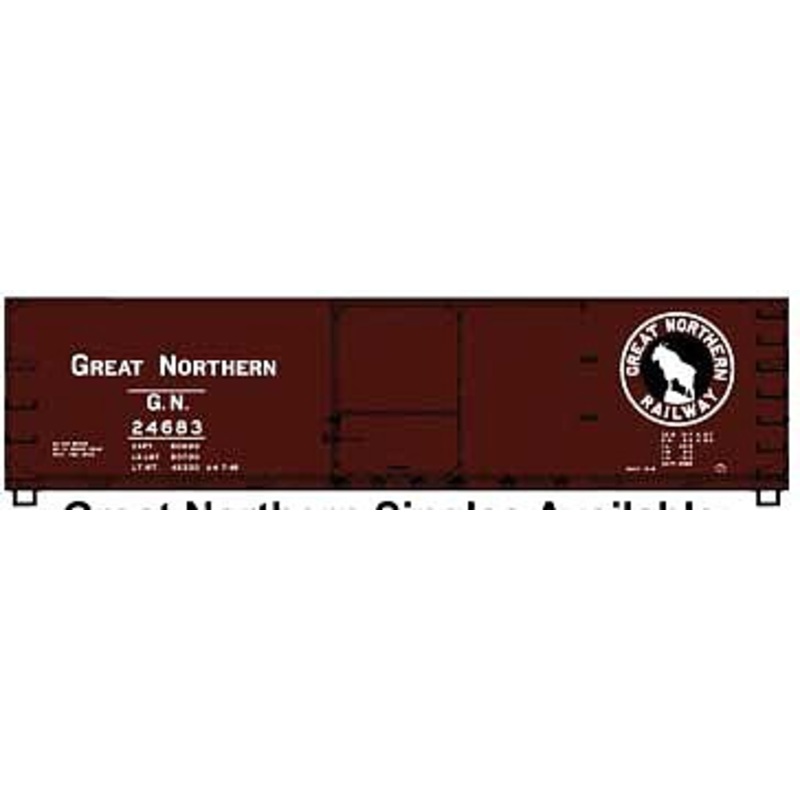 40′ Double Sheath Wood Boxcar kit Great Northern 24683