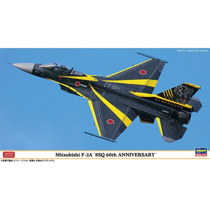 Hasegawa 1/48 Mitsubishi F-2A 8SQ 60th Anniversary Plastic Model