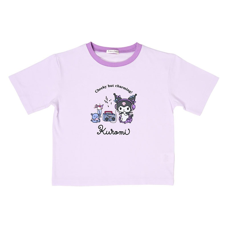Sanrio Other Kids Short Sleeve T-Shirt Kuromi Purple