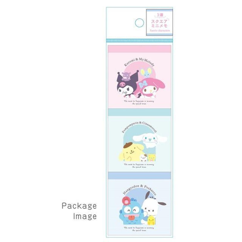 T’s Factory Sanrio Square Mini Memo Pad Sanrio Characters