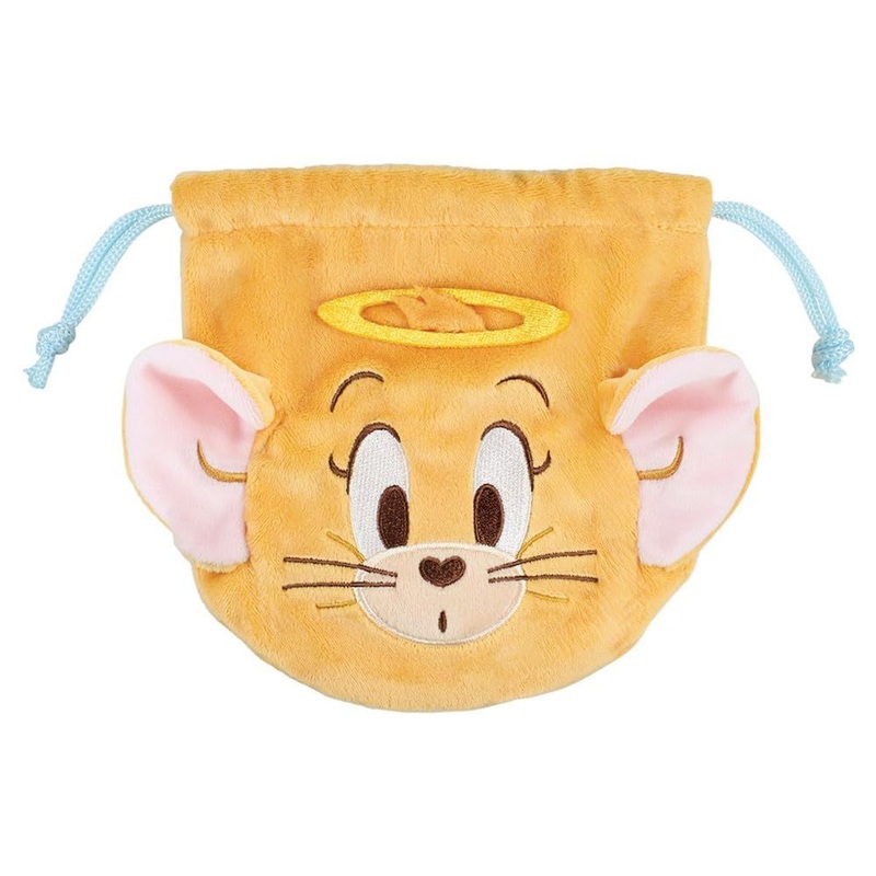 T’s Factory Tom And Jerry Plush Drawstring Bag Angel Jerry