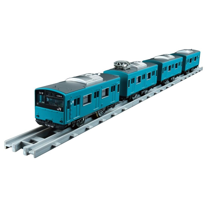 Takara Tomy Plarail 201 Commuter Train JR West Sky Blue (Plarail Real Class Series)