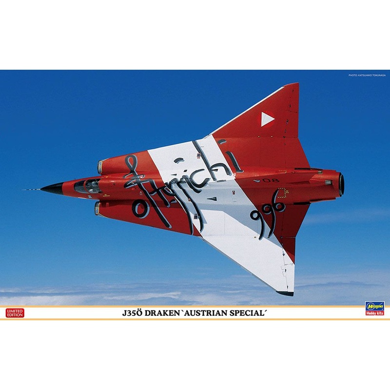 Hasegawa 1/48 J35O Draken Austrian Special Plastic Model