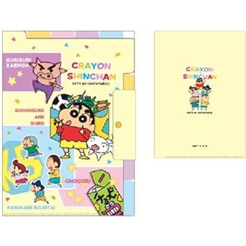 T’s Factory Crayon Shin-chan A4 Clear File with Index Pocket / Colorful Comic