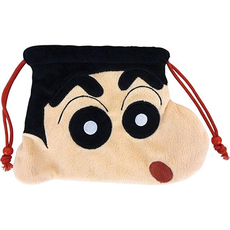 T’s Factory Crayon Shin-chan Plush Drawstring Pouch Shin-chan