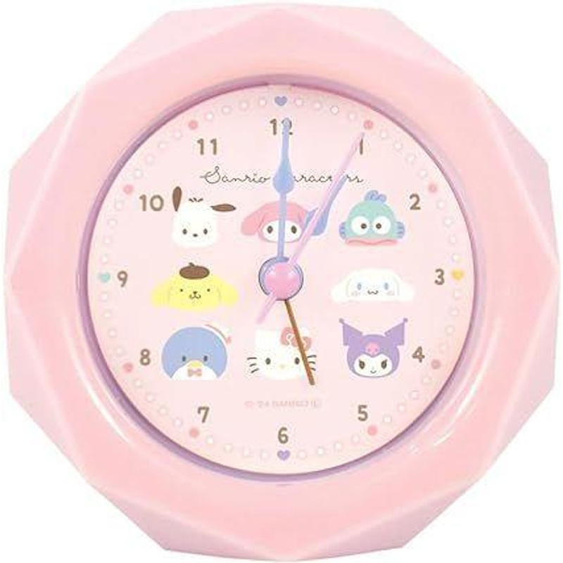 T’s Factory Sanrio Diamond Cut Alarm Clock Sanrio Faces