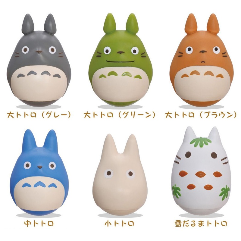 Ensky Studio Ghibli My Neighbor Totoro Daruma Figure Collection 6pcs Box