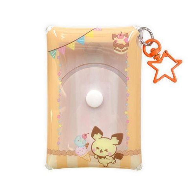 Pokemon Center Original PokePeace Clear Photo Case Pichu (Sweets Shop)