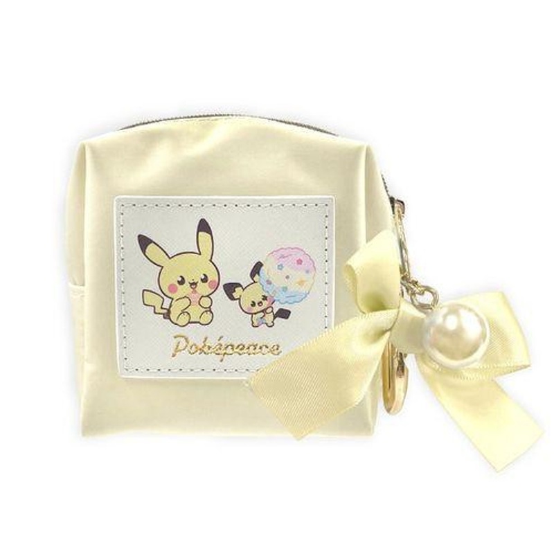 Pokemon Center Original PokePeace Mini Pouch with Carabiner Pikachu & Pichu (Sweets Shop)