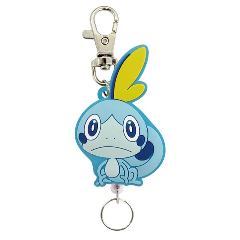 Pokemon Center Rubber Reel Keychain Sobble