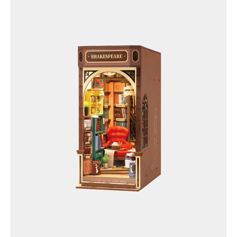 ROBOTIME DIY Miniature Kit Bookstore (194 Pieces)