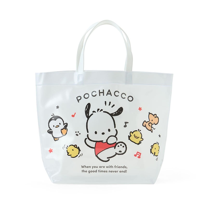 Sanrio Pochacco Pool Bag PVC Vinyl Bag with Name Space