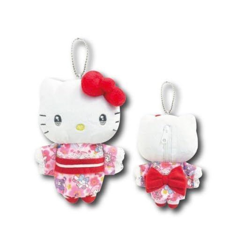 Hatakeyama Shoji Hello Kitty Mascot Pouch Japanese Pattern Calm