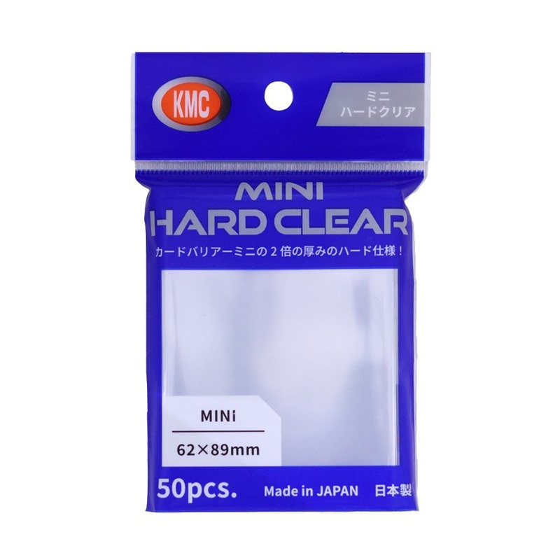 KMC Card Barrier Mini Hard Clear 50pcs