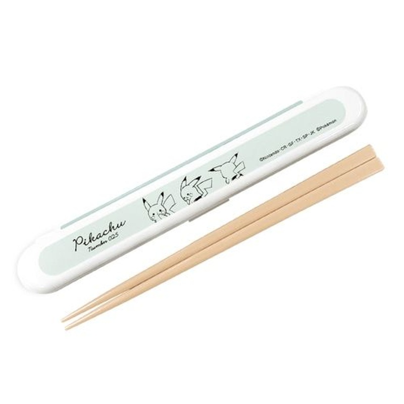 Pokemon Center Original Chopsticks & Chopsticks Case ‘Pikachu Number 025’ mint