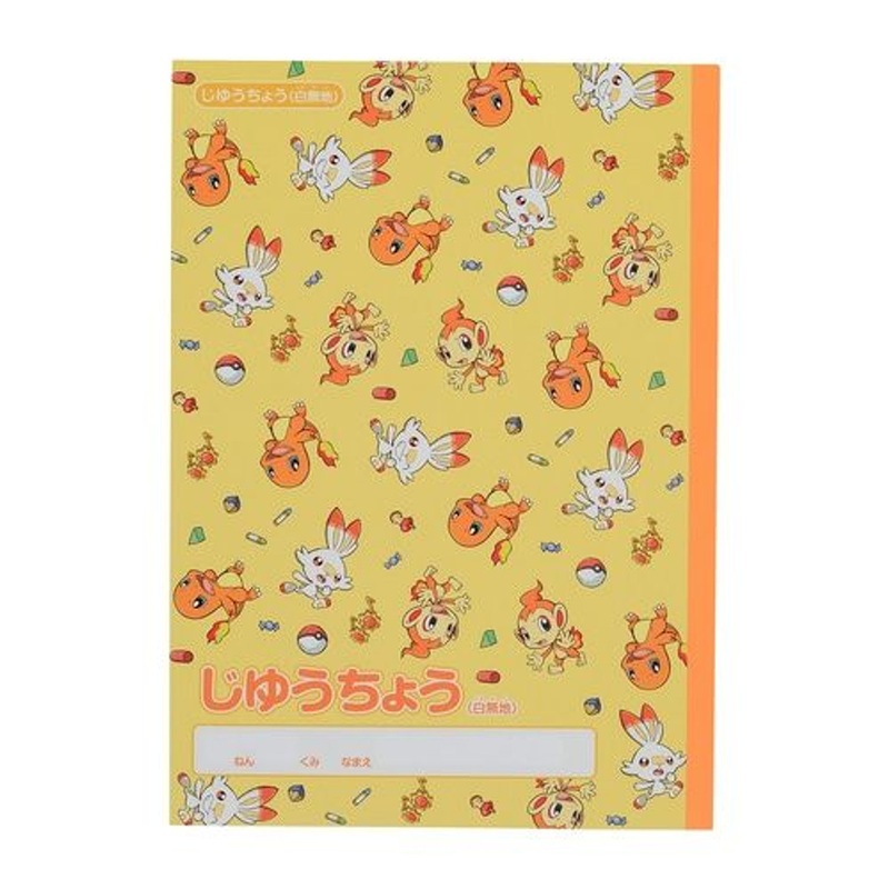 Pokemon Center Original Notebook Pokemon Playroom Charmander & Chimchar & Scorbunny