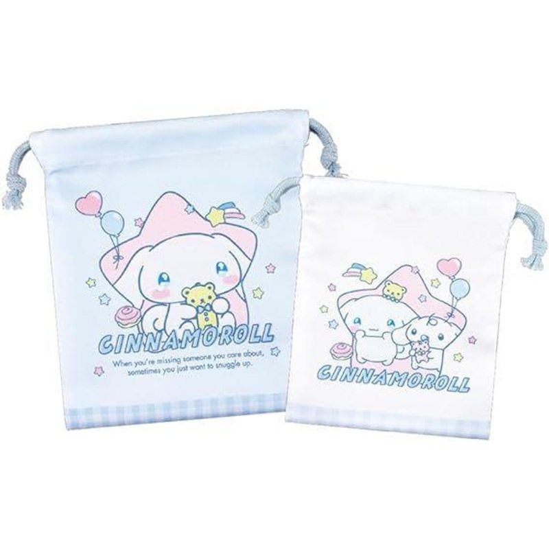 T’s Factory Sanrio Drawstring Bag Cinnamoroll (2 Bags)