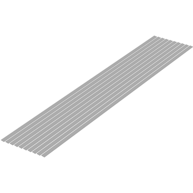 Wave Pla=Materials [Gray] Thin Board 0.5 x 4.0 mm 10pcs