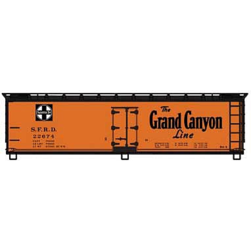 40′ Wood Reefer kit Santa Fe Grand Canyon Line #22674