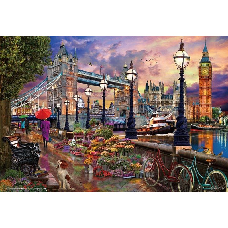 Beverly 500S-001 Jigsaw Puzzle David McLean Walkway in London (500 S-Pieces)