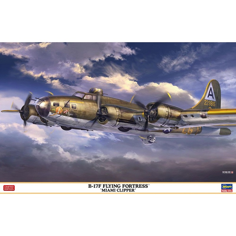 Hasegawa 1/72 B-17F Flying Fortress Miami Clipper Plastic Model