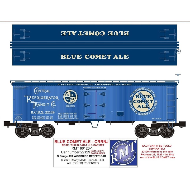 O Woodside Reefer Blue Comet Beer