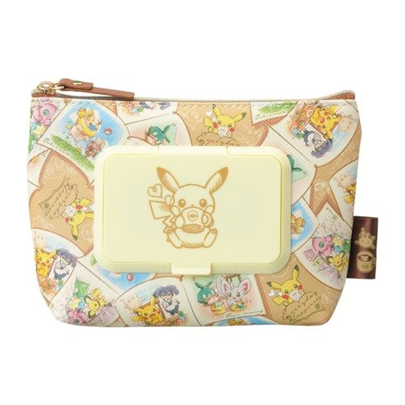 Pokemon Center Original Seepo Pouch with Wet Wipes Case Everyday Happiness