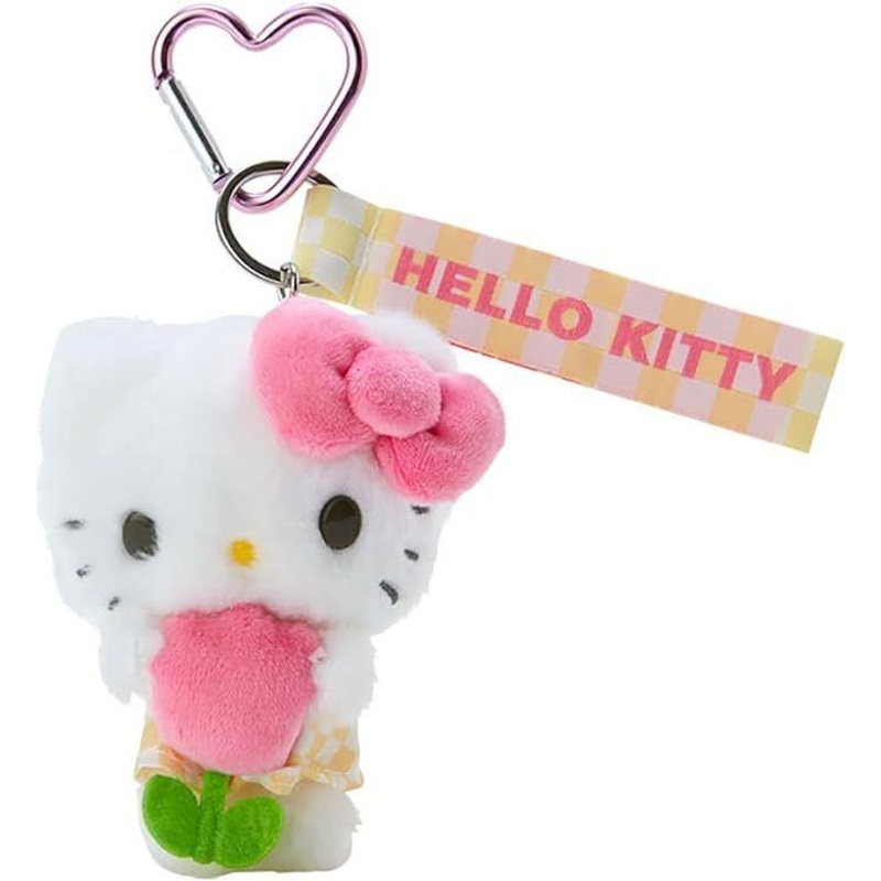 Sanrio Plush Mascot Holder Hello Kitty (Pastel Checkers)