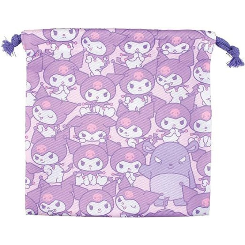 T’s Factory Sanrio Flat Drawstring Bag – Kuromi