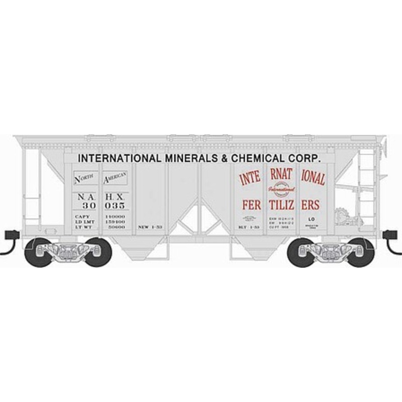 70-Ton 2-Bay Covered Hopper International Min. #30039