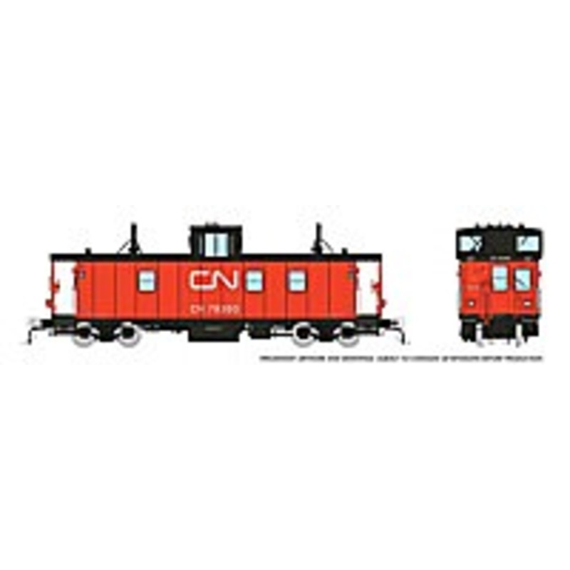 CN Caboose #79260 Late(black steps)HO