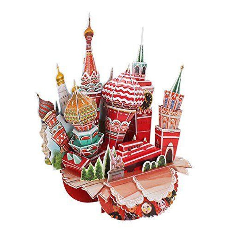 Heart Art Collection Jigsaw Puzzle 3D Puzzle 3D Craft Model City Scape Moscow Heart Art Collection (68 Pieces)