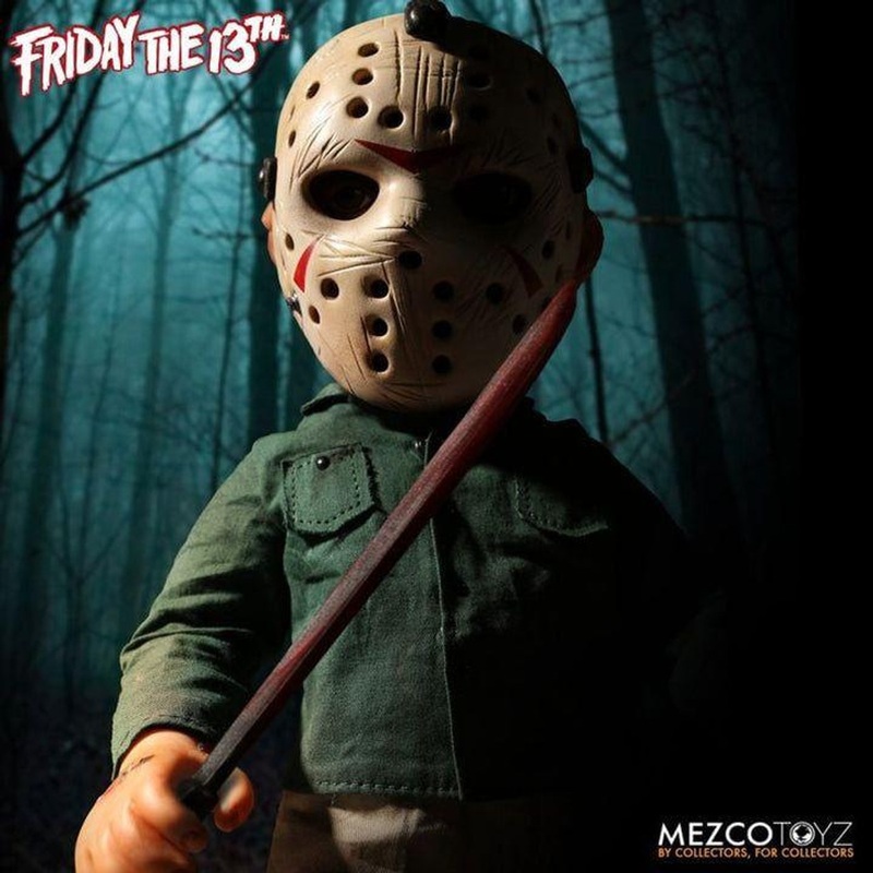 MAMEGYORAI Mezco Designer Series: Jason Voorhees Roto Plush Doll Figure (Friday the 13th Part 3)