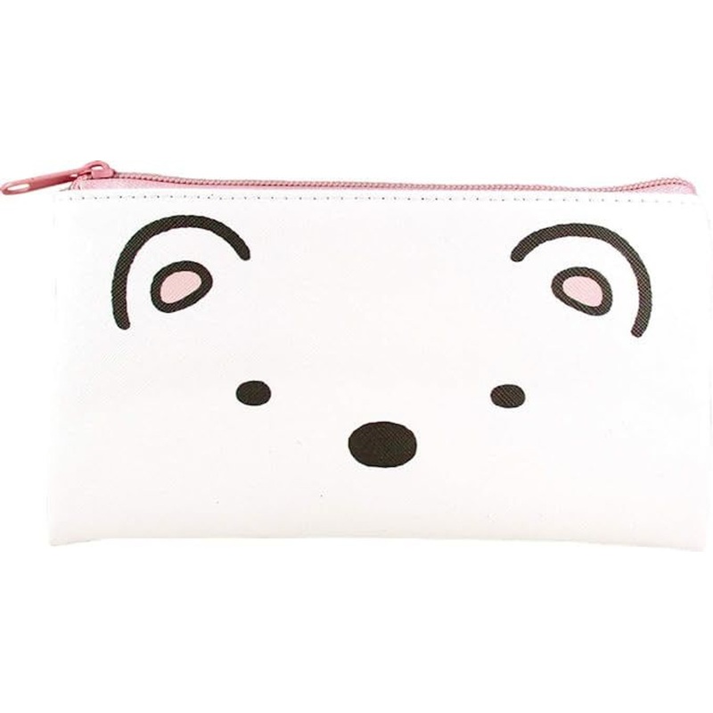 T’s Factory Sumikko Gurashi Flat Pouch Pencil Case – White Bear