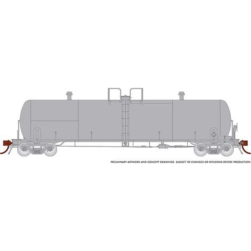 20K Gallon Tank Car Undecorated 70 ton