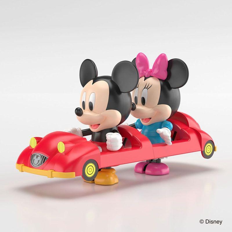 Aoshima RakuPla Tokotoko Disney Mickey & Minnie Plastic Model