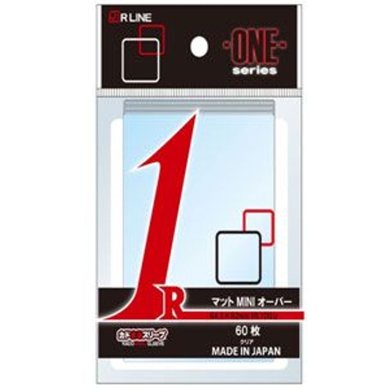 R Line Rounded Corner Sleeve ONE Series Matte MINI Over 60Sleeves Pack
