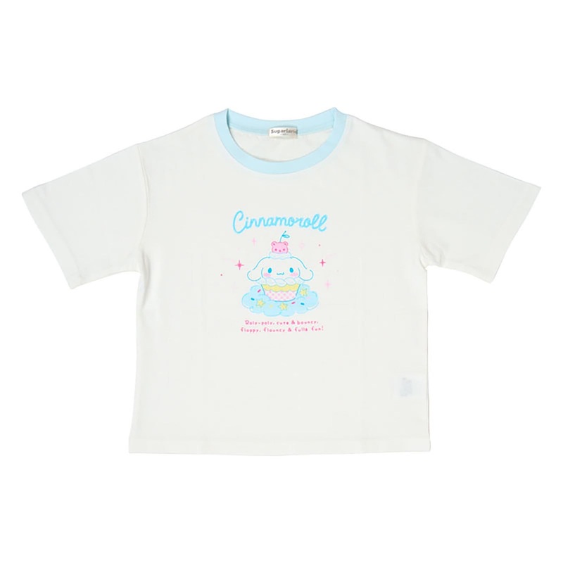 Sanrio Cinnamoroll Kids Short Sleeve T-Shirt White 120cm