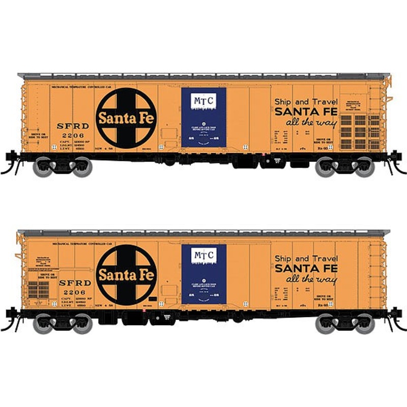 Santa Fe RR-60 Mechanical Reefer All The Way Slogan