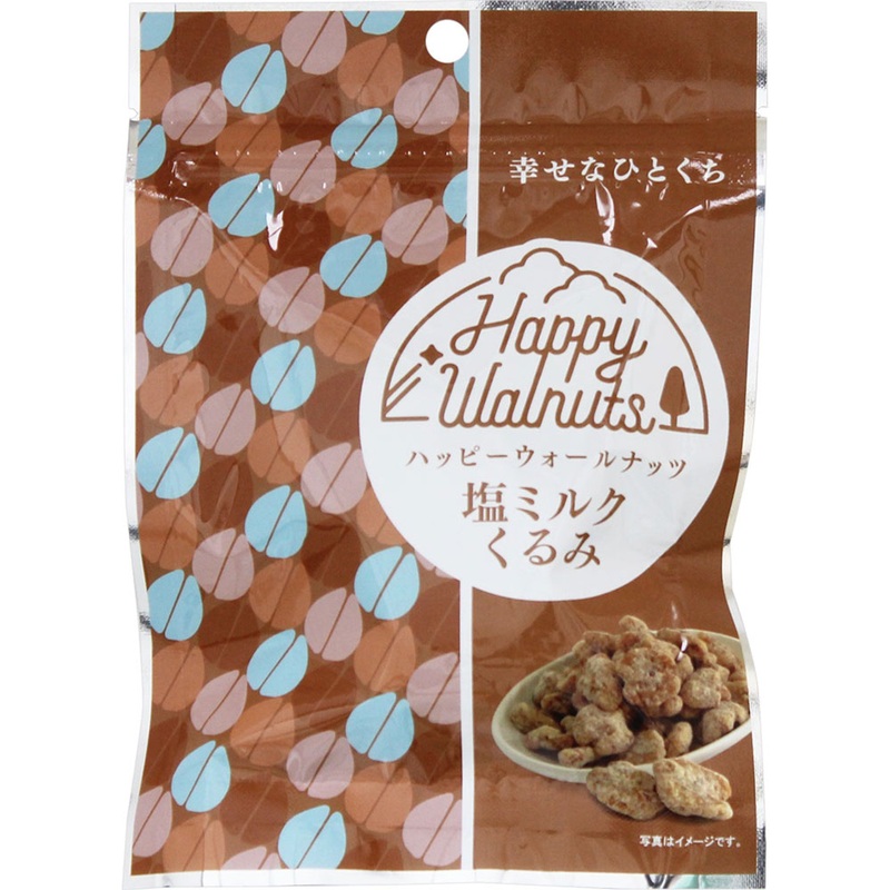 Tsukuda Foods Happywalnuts Salted Milky Coated Walnuts 35G