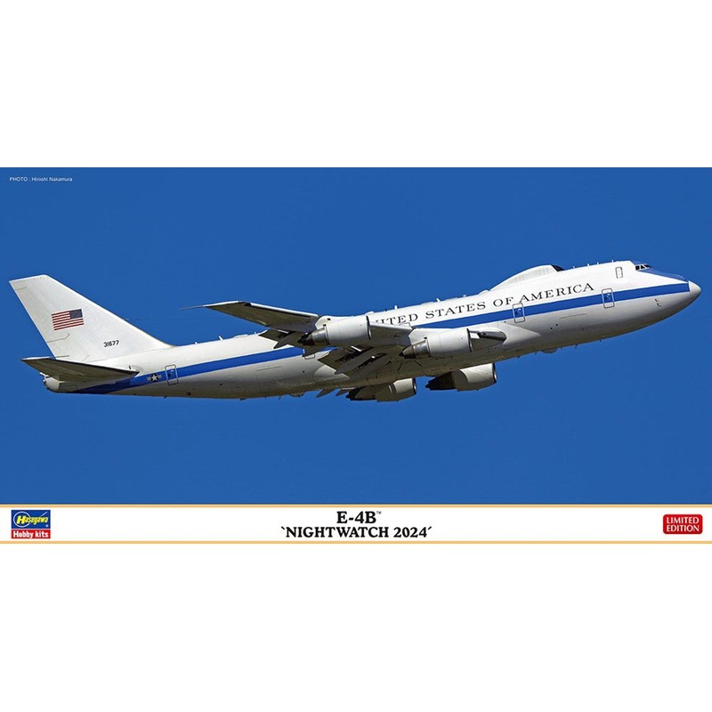 Hasegawa 1/200 E-4B Nightwatch 2024 Plastic Model