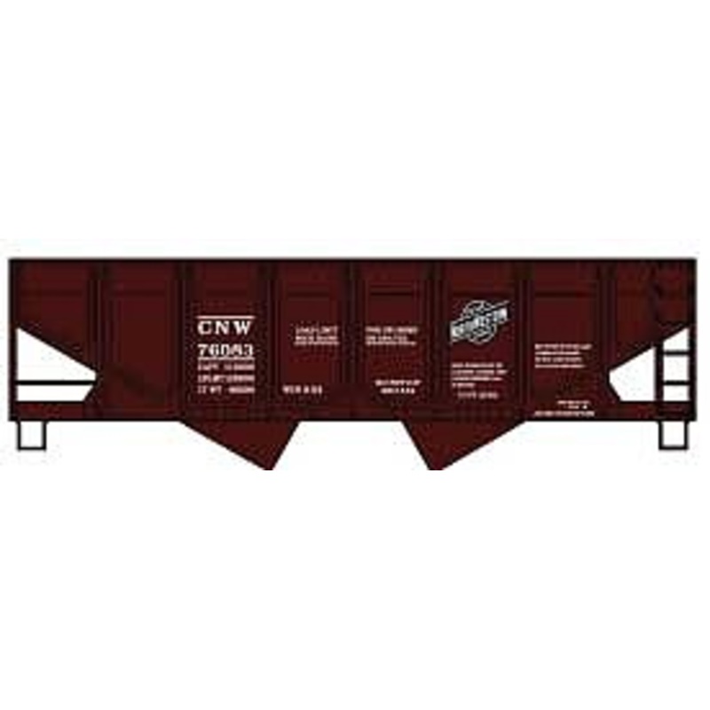 HO C&NW Panel Side Twin Hopper Single