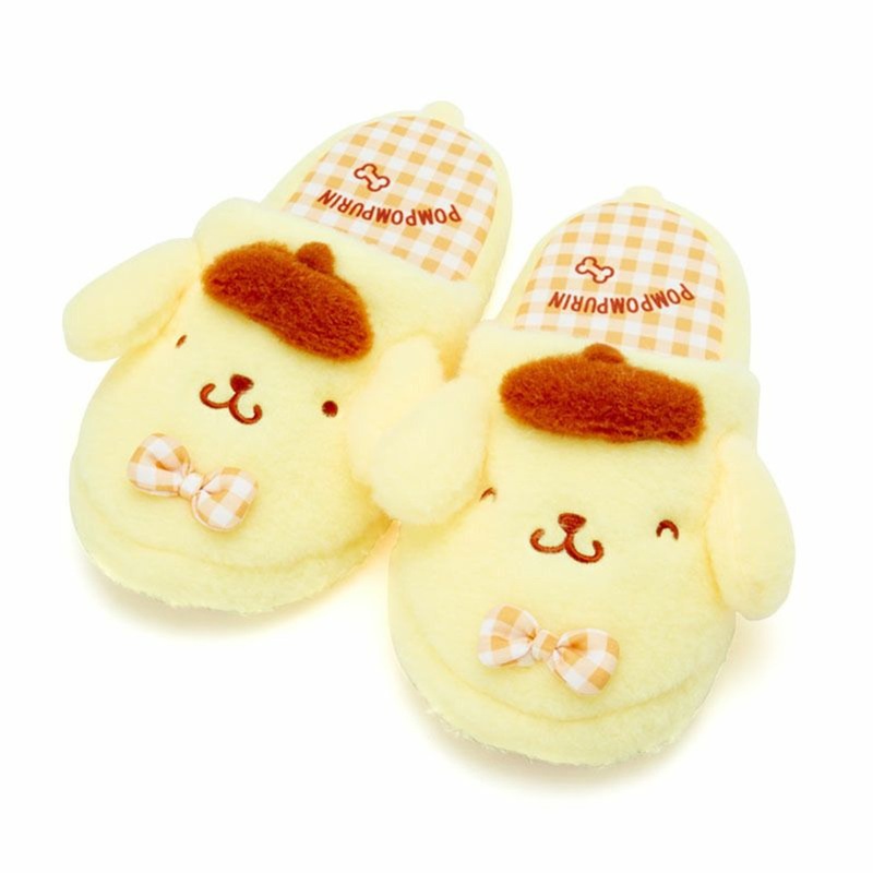 Sanrio Face Slippers Room Shoes Pom Pom Purin