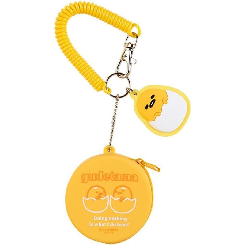 Sanrio Mini Case and Keychain Gudetama