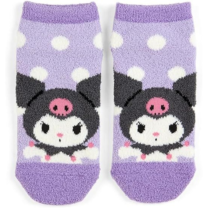 Sanrio MokoMoko Fluffy Socks Kuromi (23~25cm)