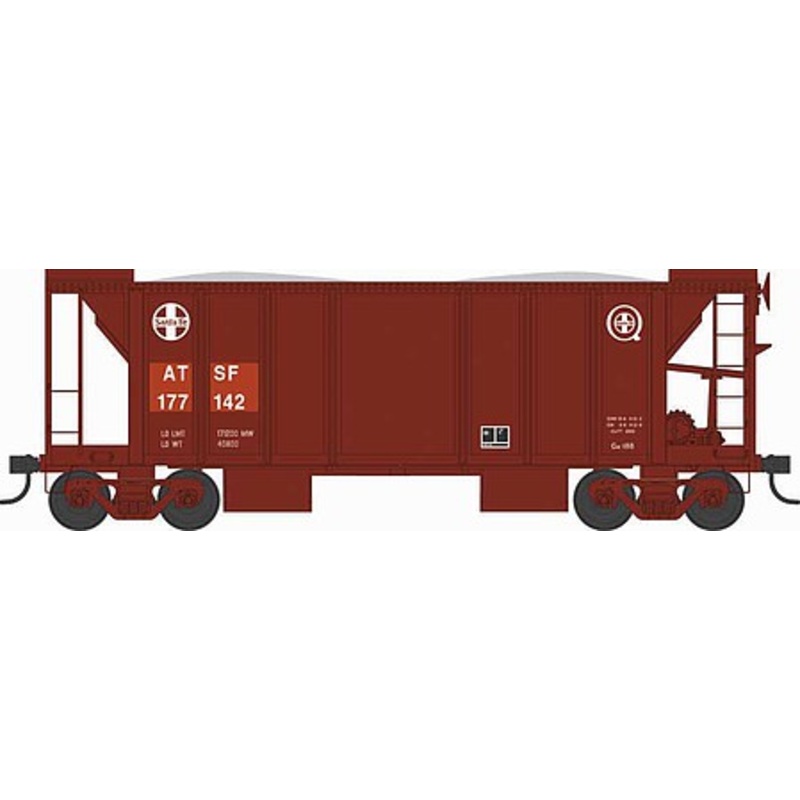 70 ton 2 Bay Ballast Hopper Car ATSF #177271