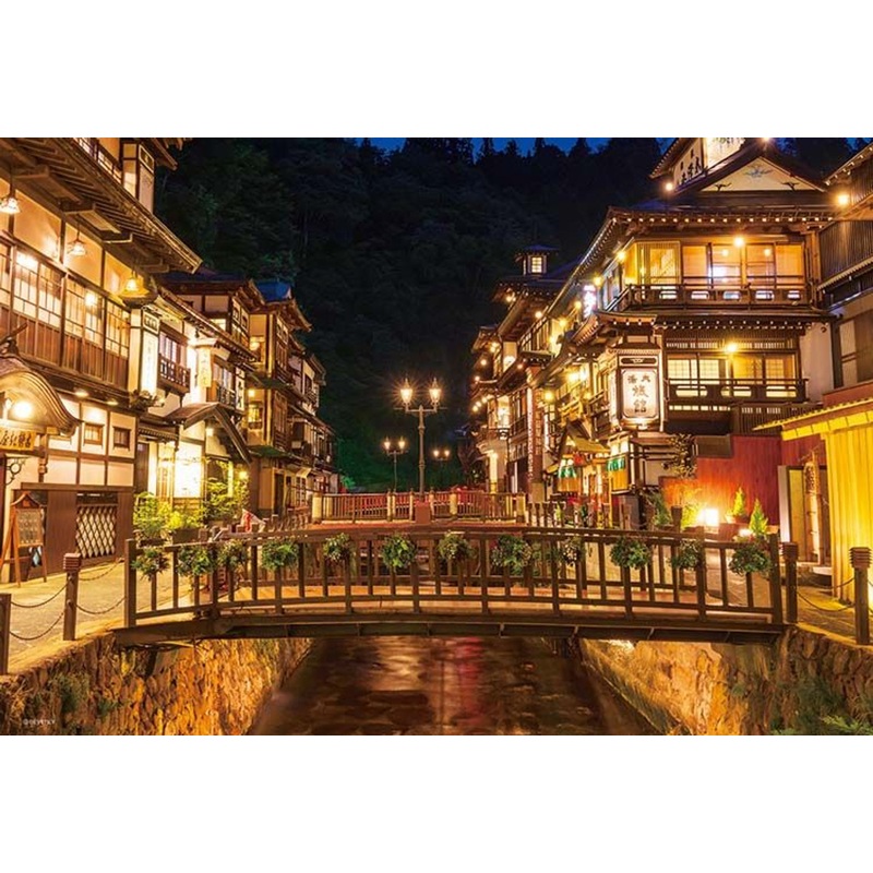 Beverly 500S-016 Jigsaw Puzzle Night at Ginzan Onsen (500 Pieces)