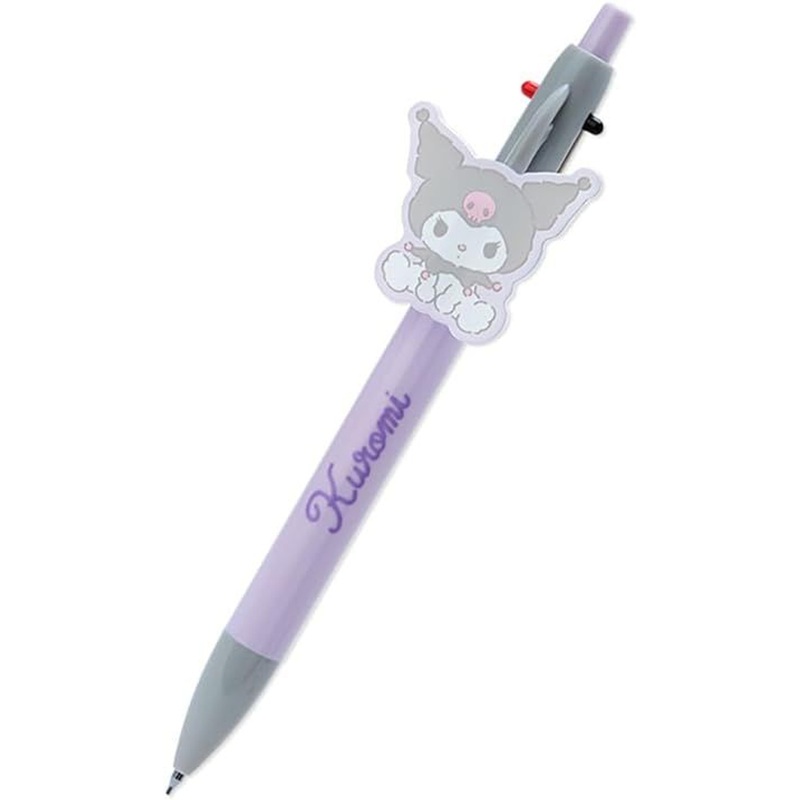 Sanrio 2-Color Ballpoint Pen & Mechanical Pencil Kuromi (Plushie Design Stationery)