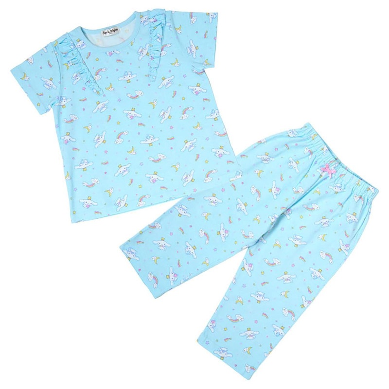 Sanrio Cinnamoroll Kids Short Sleeve Pajamas Blue (Kid’s Height Size 110cm)