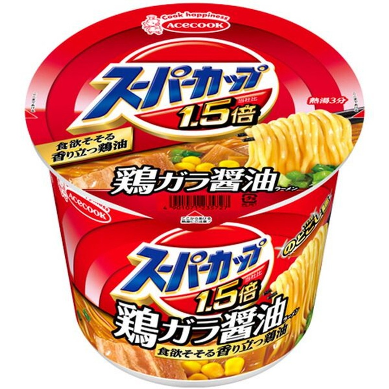 Acecook Super Cup 1.5x Soy Sauce Ramen 109G